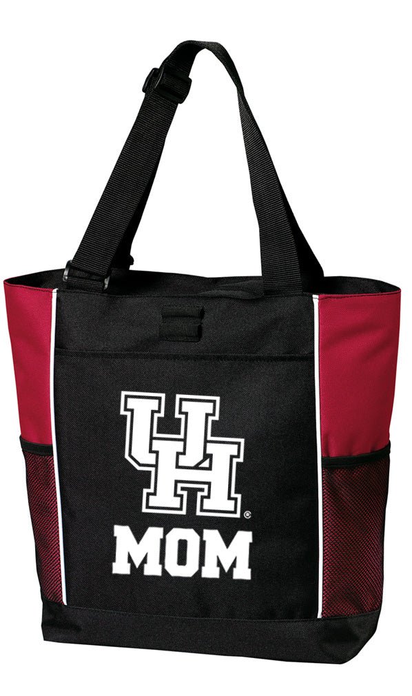 University of Houston Tote Bag Carryall Zippered Tote Mom on Red