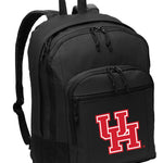 University of Houston Backpack - UH Medium Classic Style Backpack Black