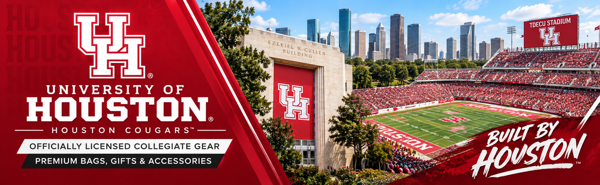 University of Houston Laptop Backpack Black and Gray