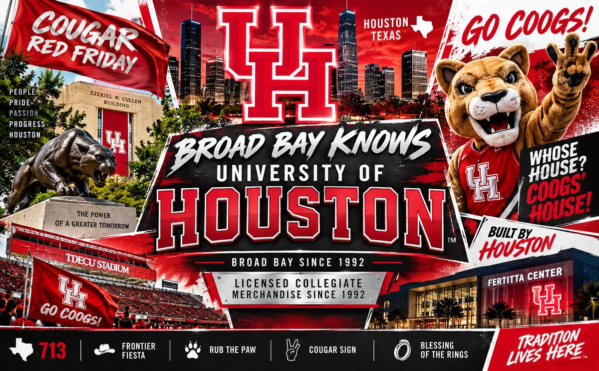 University of Houston Laptop Backpack Red