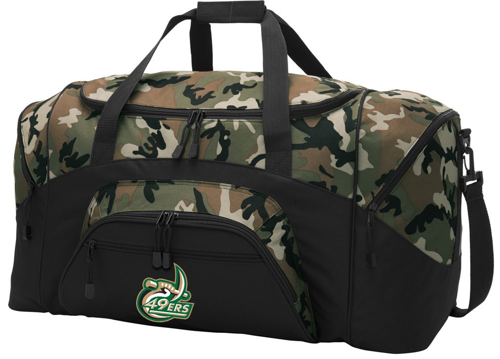 UNC Charlotte 49ers Camo Duffel Bag – Rugged Large Gym, Travel & Gear Bag with Shoulder Strap