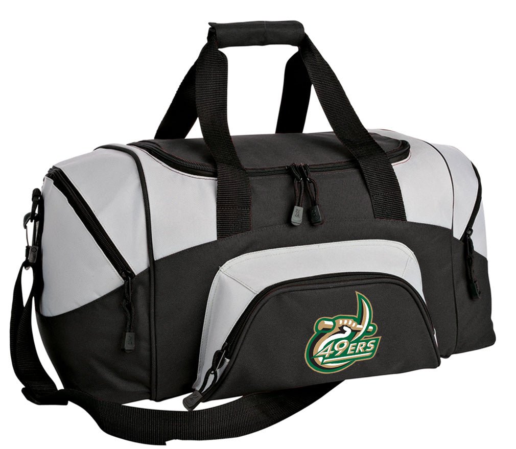 UNC Charlotte Small Duffel Bag Charlotte 49ers Carryon Suitcase or Gym Gear Bag Black