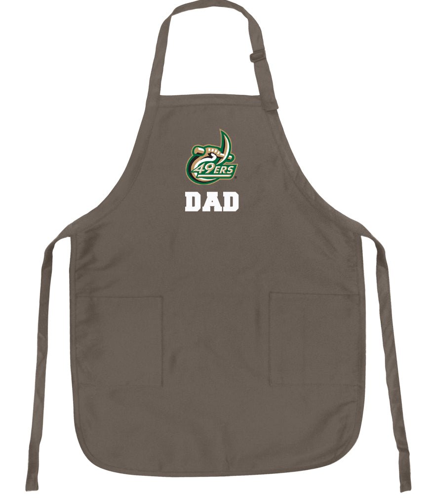 UNC Charlotte Apron Charlotte 49ers Apron - Stain Resistant Fabric Dad on Khaki