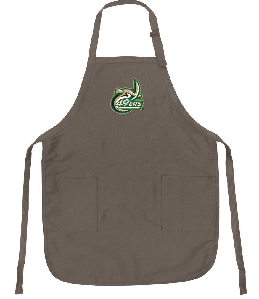 UNC Charlotte Apron Charlotte 49ers Apron - Stain Resistant Fabric Khaki