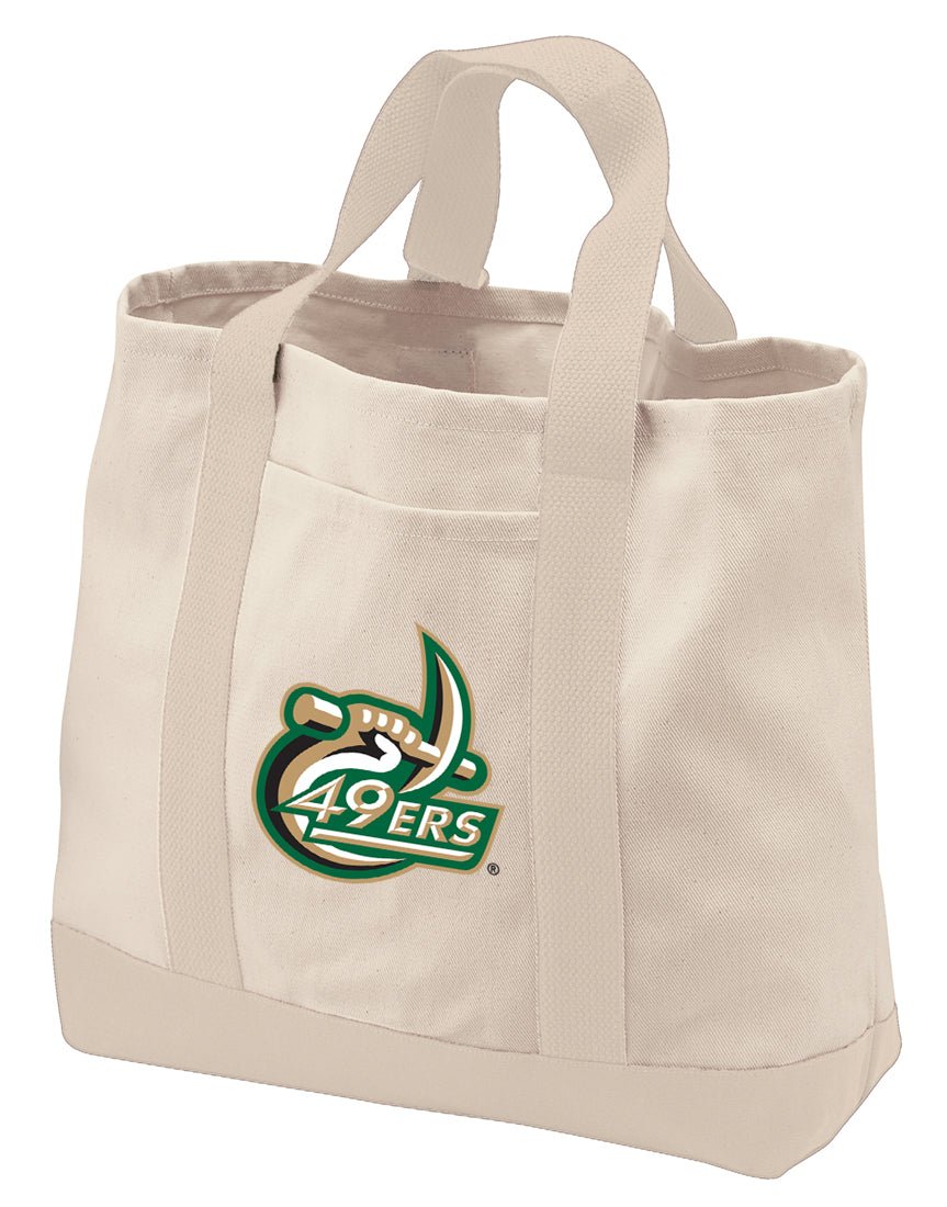 UNC Charlotte Canvas Tote Bag Charlotte 49ers Classic Tote Tan