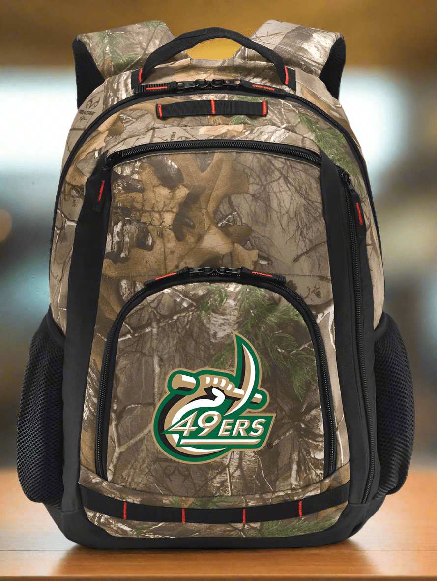 UNC Charlotte Camo Backpack Charlotte 49ers Laptop Computer Backpack