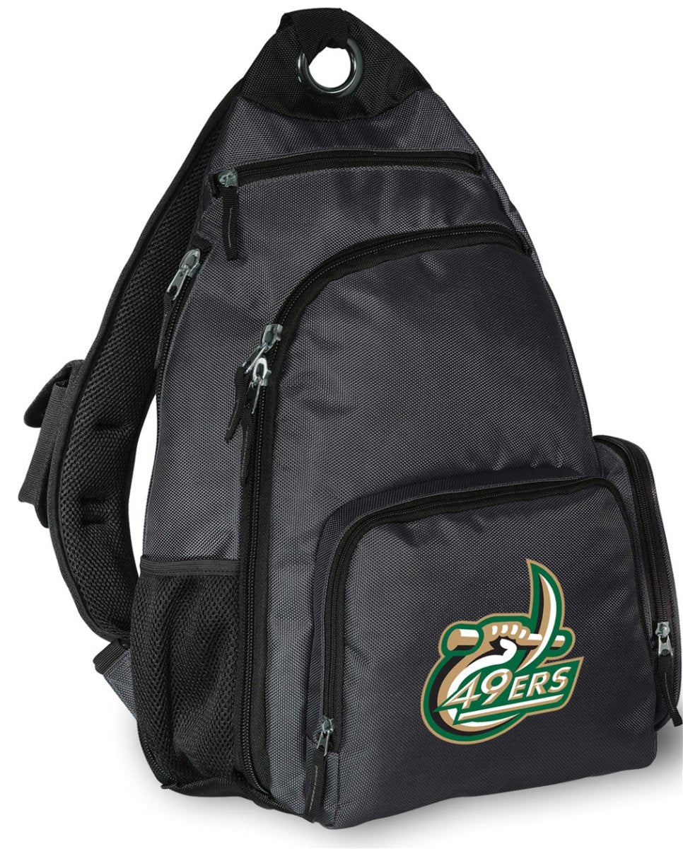 UNC Charlotte Sling Backpack Charlotte 49ers Crossbody Bag Gray