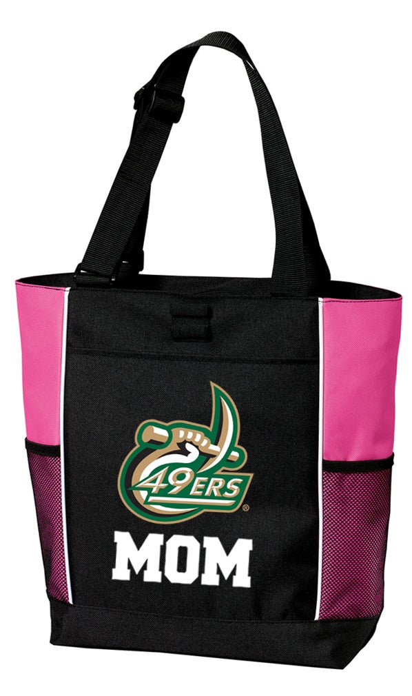 UNC Charlotte Tote Bag Charlotte 49ers Carryall Tote Mom on Pink