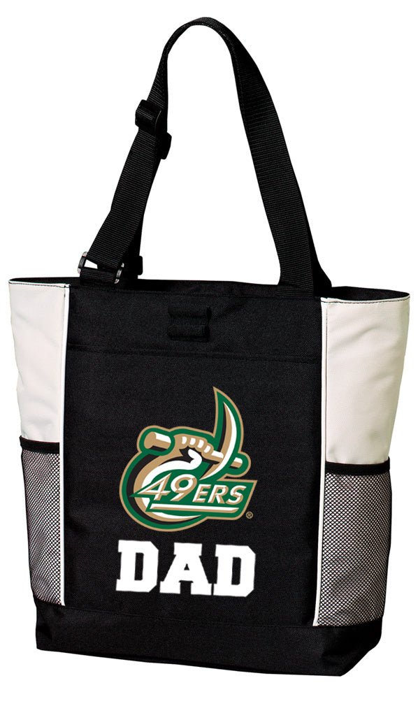 UNC Charlotte Tote Bag Charlotte 49ers Carryall Tote Dad on White