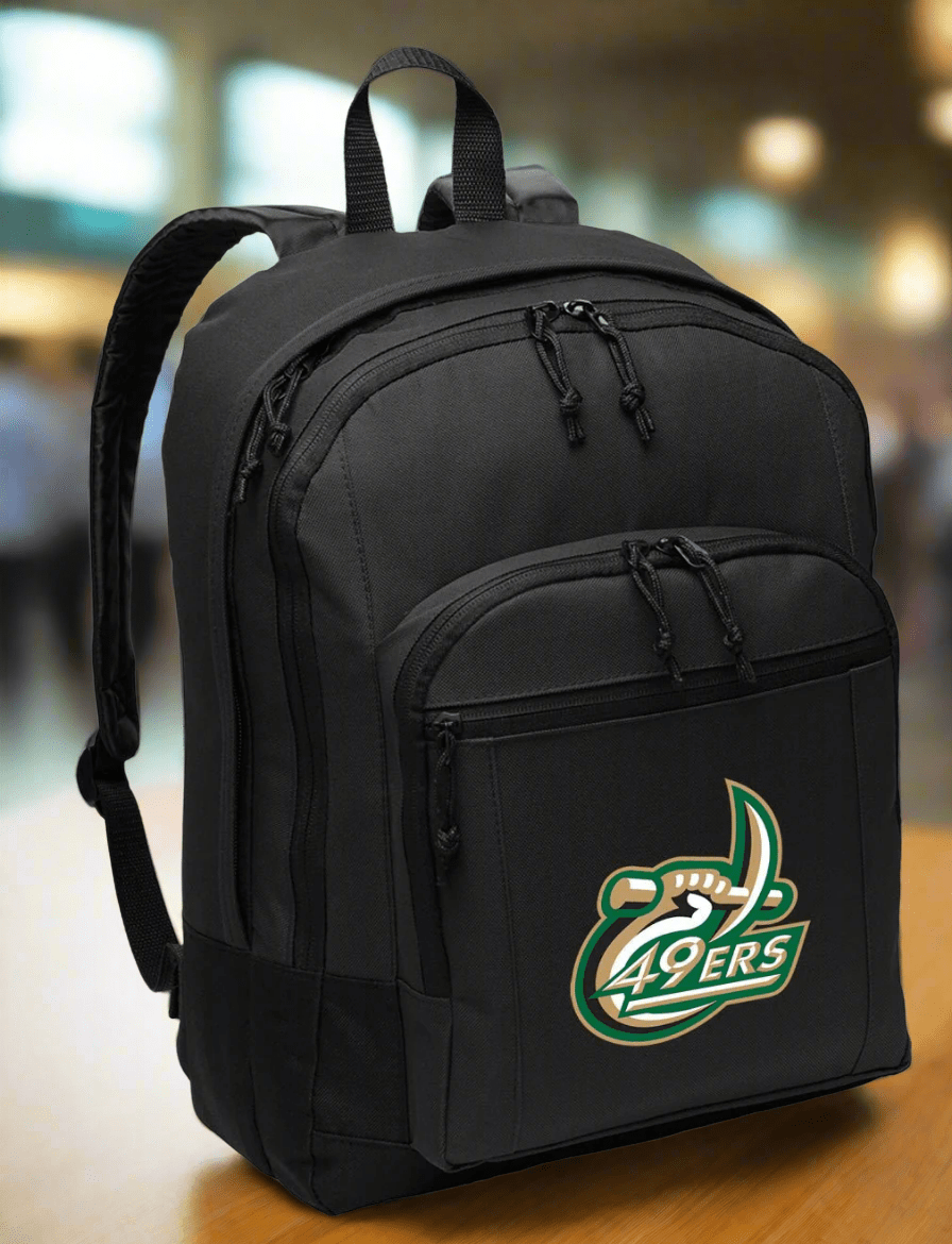 UNC Charlotte Backpack Charlotte 49ers Medium Classic Style Backpack Black