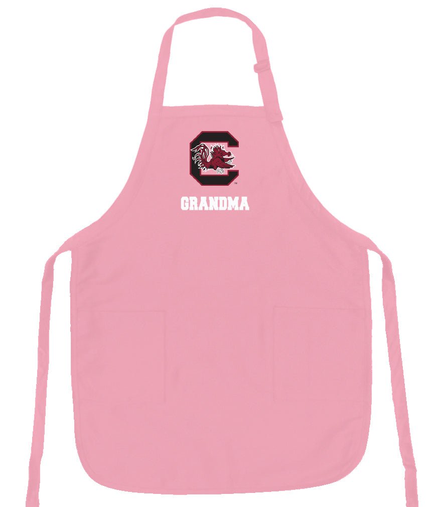 University of South Carolina Apron USC Gamecocks Apron - Stain Resistant Fabric Grandma on Pink