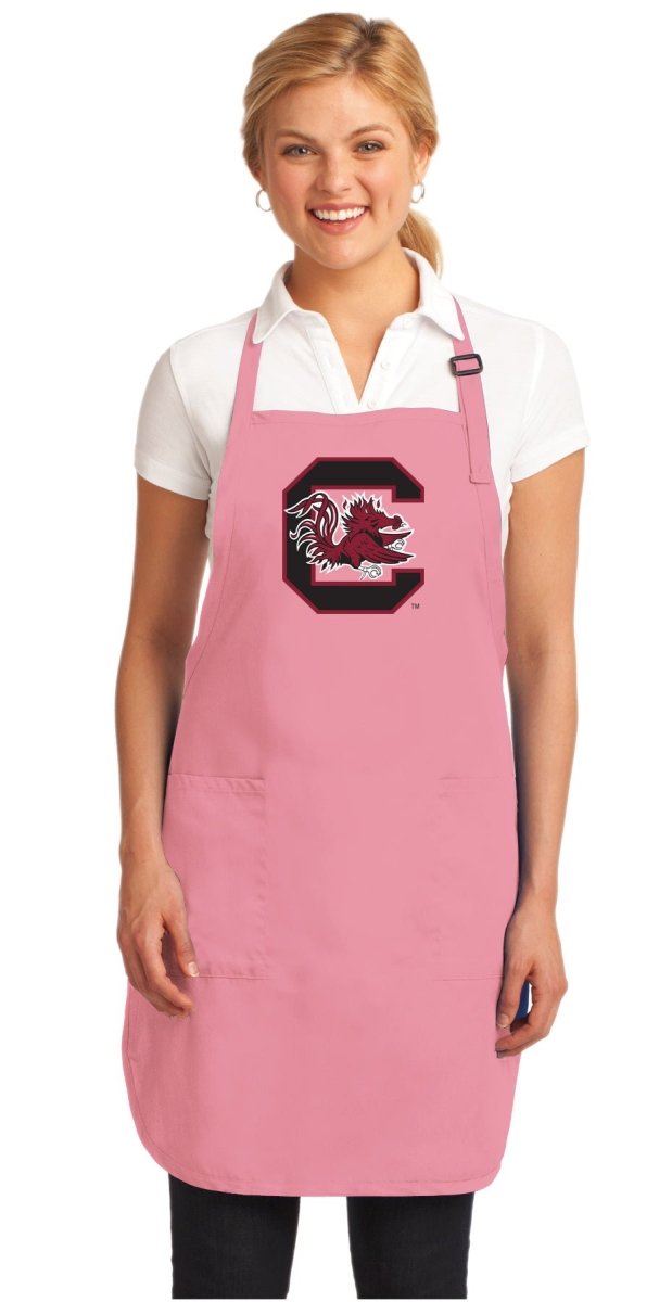 University of South Carolina Apron USC Gamecocks Apron - Stain Resistant Fabric Pink