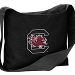 South Carolina Gamecocks Crossbody Bag – Cotton Canvas Shoulder Tote for USC Fans Black