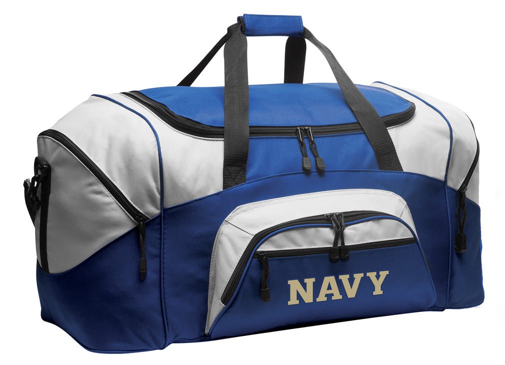 Naval Academy Duffel Bag – for Gym, Gear, or Travel Suitcase Blue