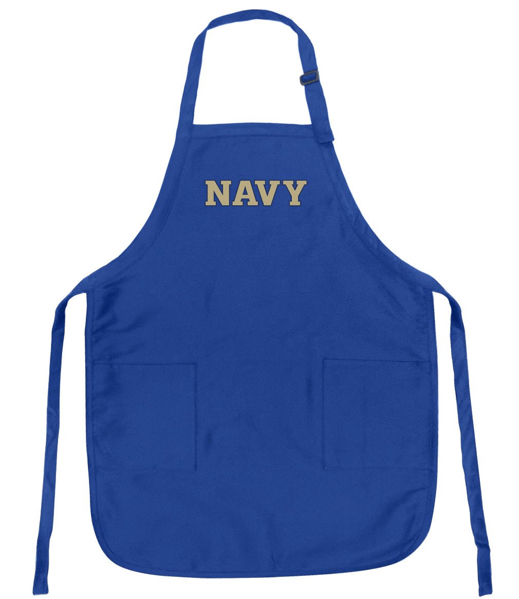 Naval Academy Apron Navy Midshipmen Apron - Stain Resistant Fabric Blue