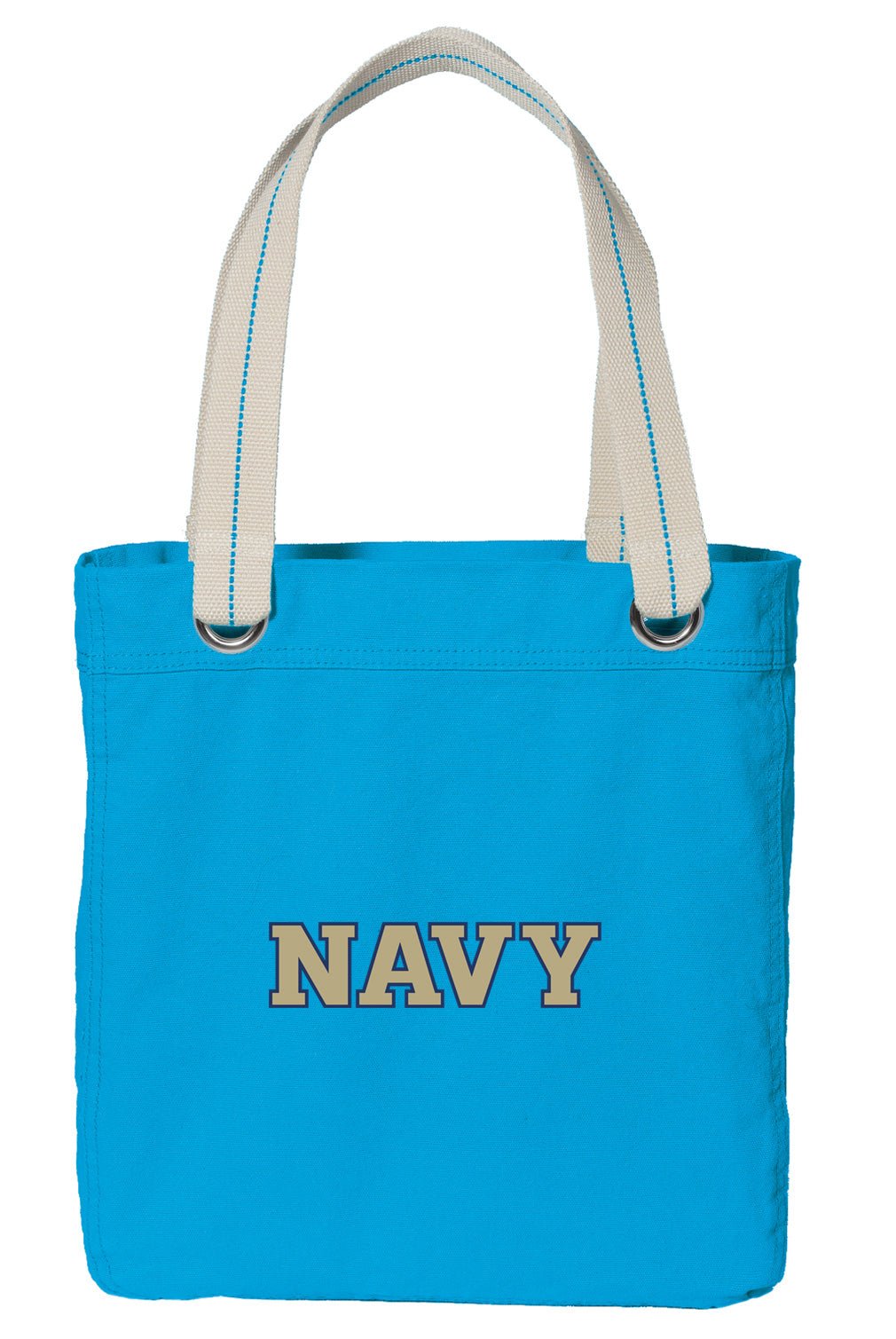 Naval Academy Tote Bag Navy Midshipmen Deluxe Canvas Shoulder Bag Light Blue