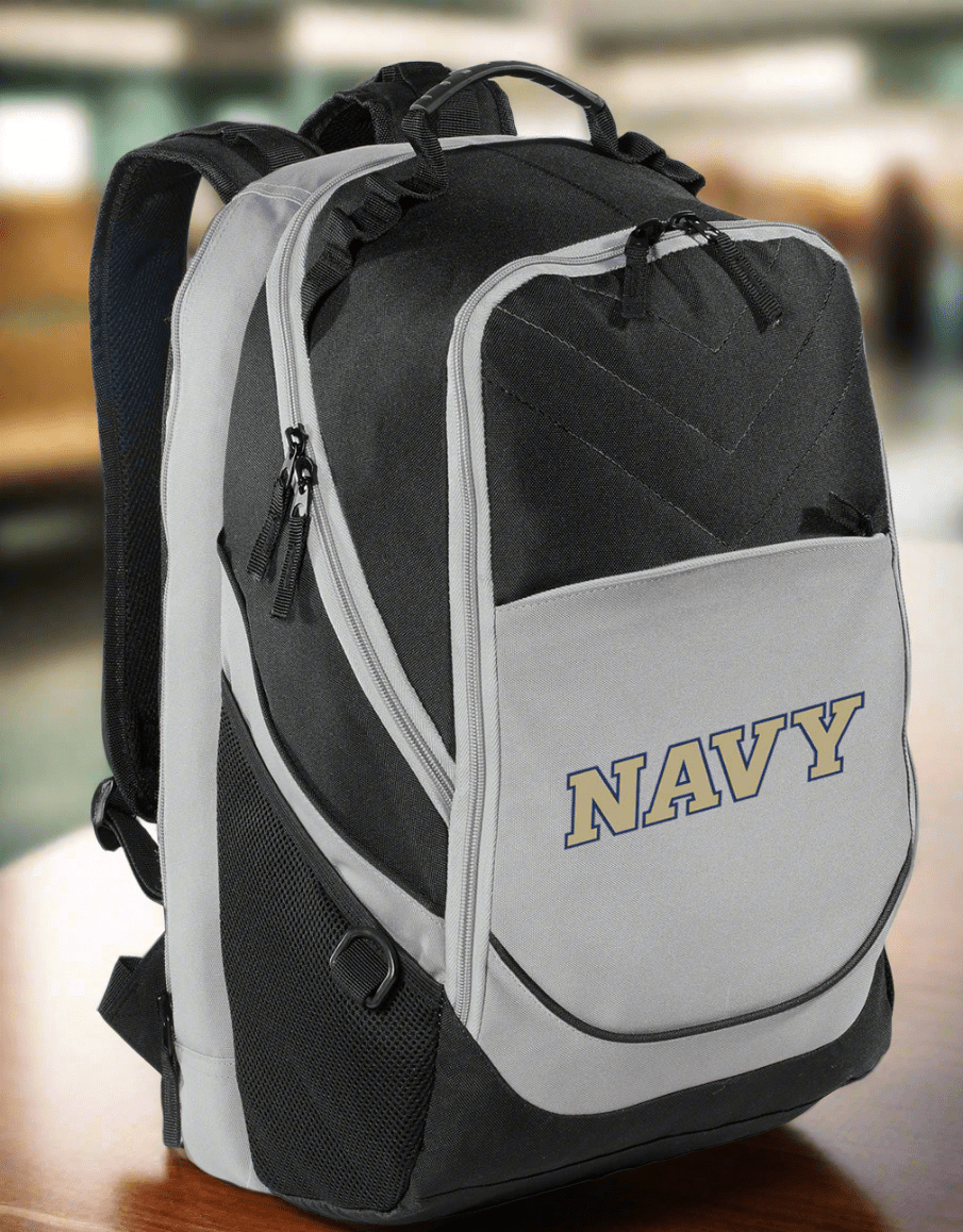 backpack with 17 laptop sleeve Navy Midshipmen Laptop Backpack