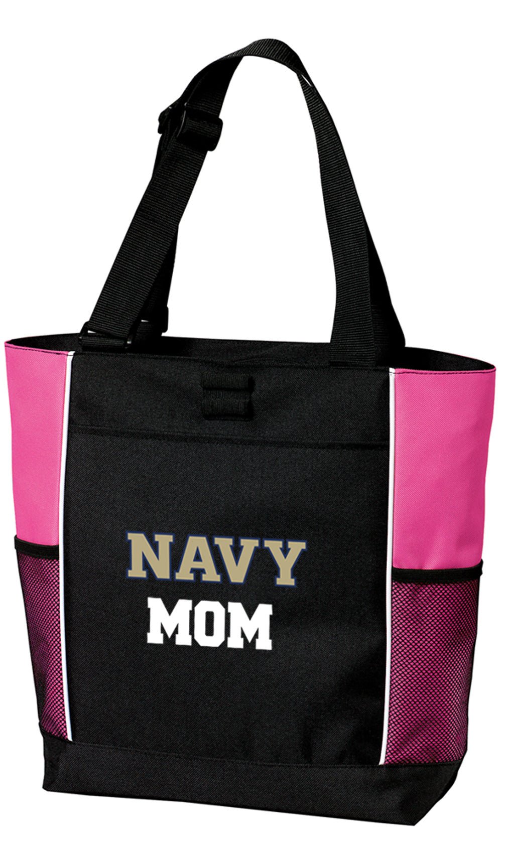 Naval Academy Tote Bag Navy Midshipmen Carryall Tote Mom on Pink