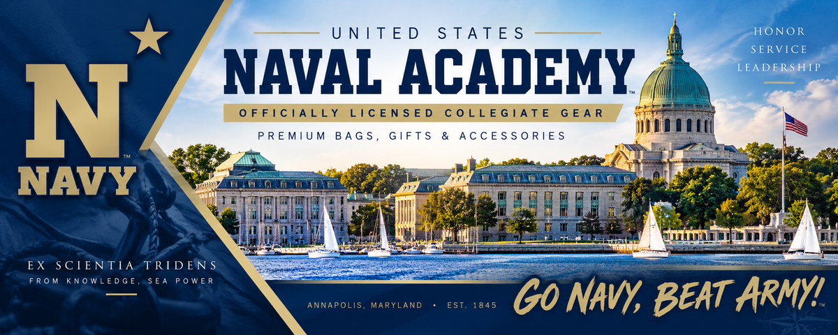 Naval Academy Duffel Bag – for Gym, Gear, or Travel Suitcase Navy