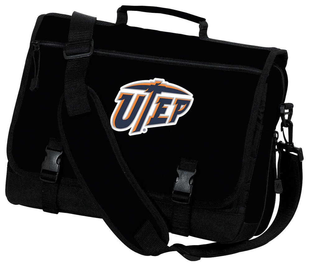 UTEP Laptop Computer Bag Messenger Briefcase Black
