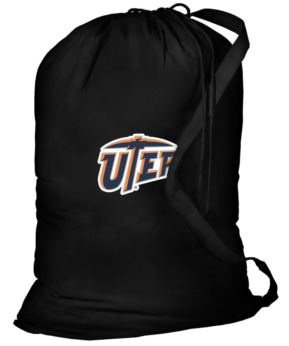 UTEP Laundry Bag University of Texas El Paso Clothes Bag Black