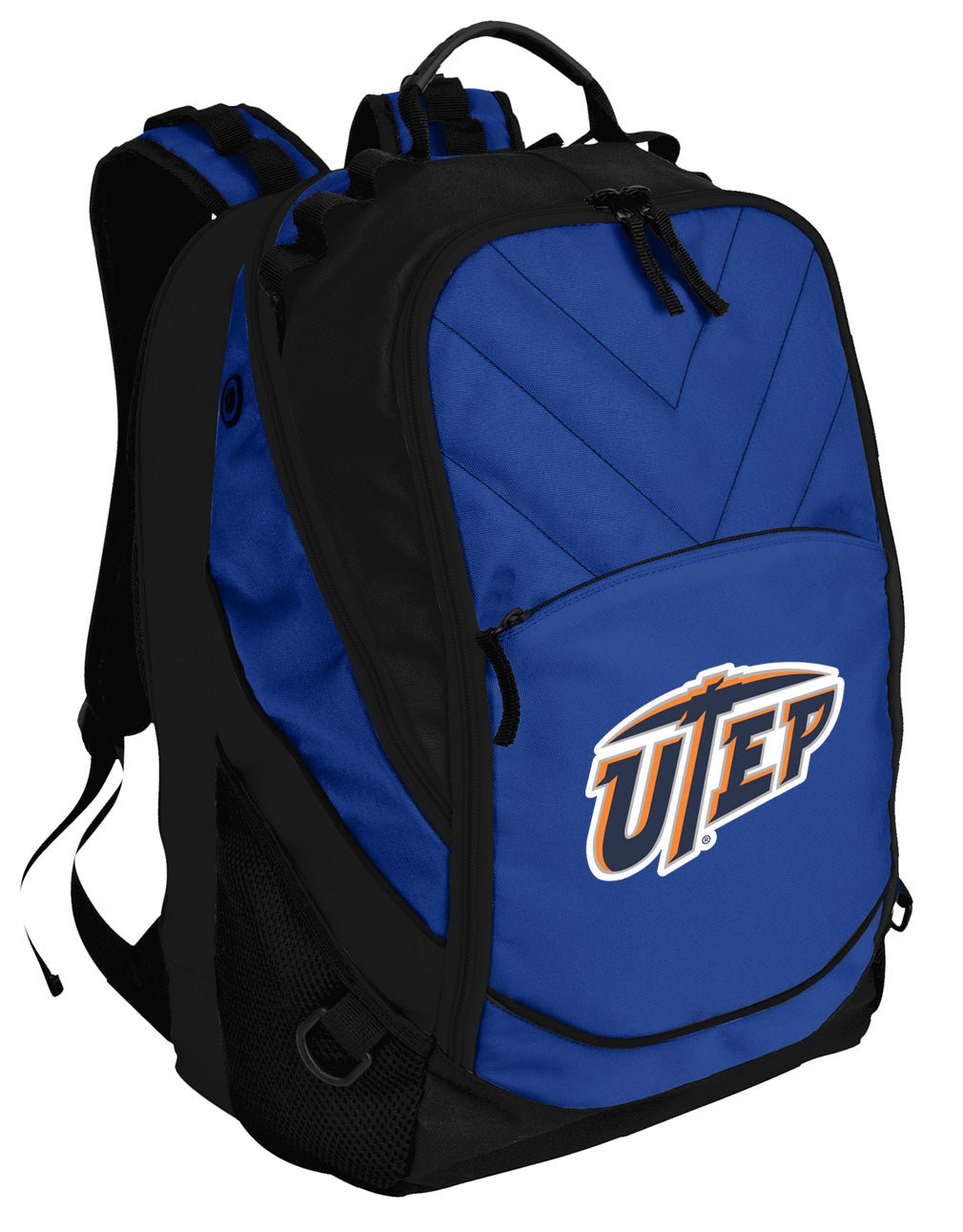 UTEP Miners Laptop Backpack – Official University of Texas El Paso Bookbag – 17" Laptop Sleeve, NCAA School Gear – 600D Polyester Blue
