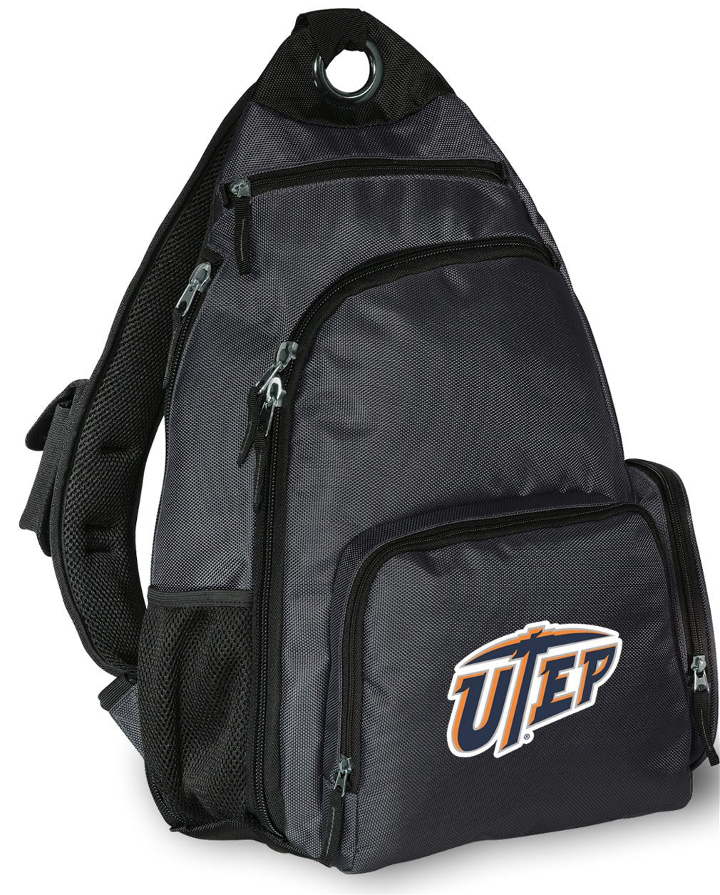 UTEP Sling Backpack University of Texas El Paso Crossbody Bag Gray