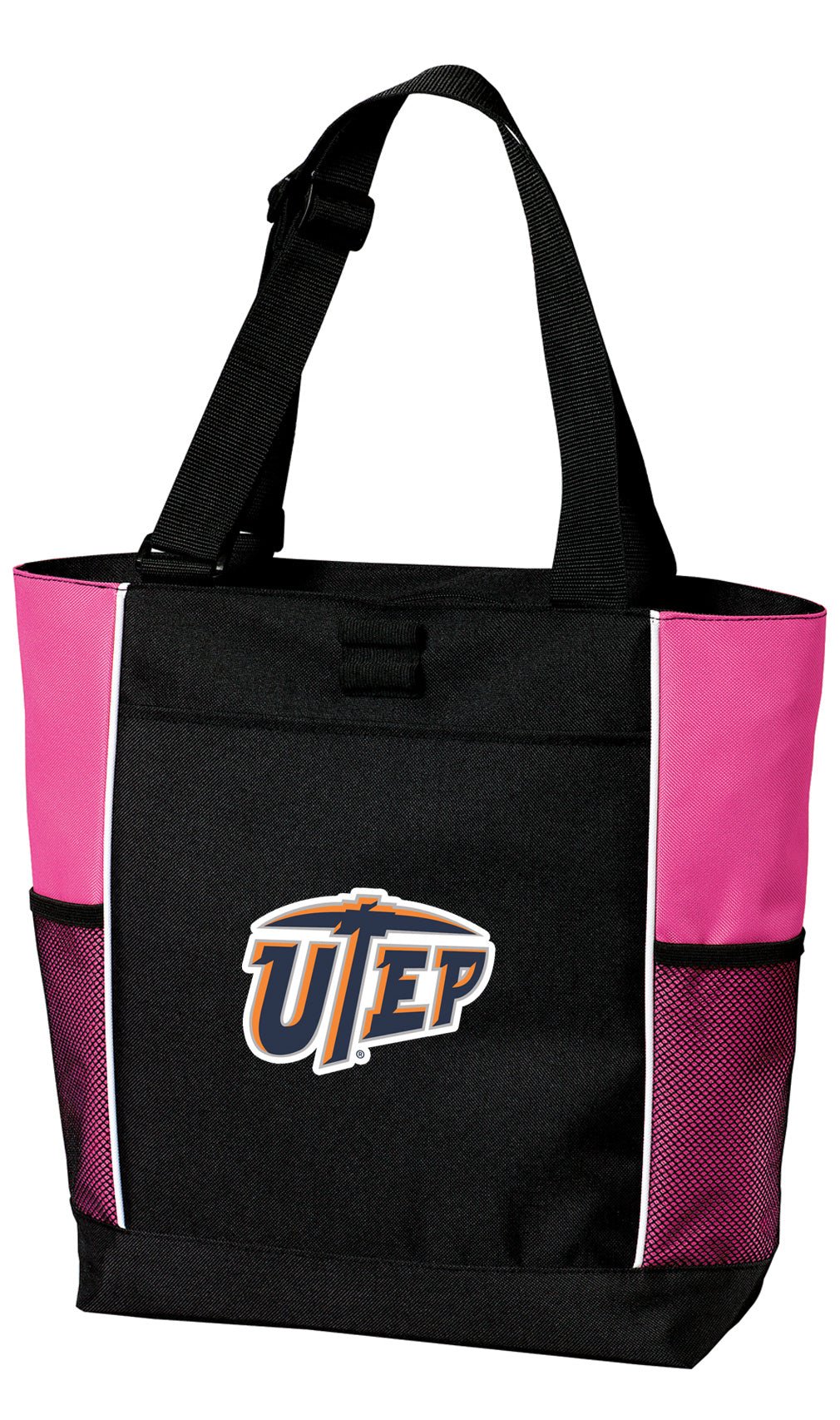 UTEP Tote Bag University of Texas El Paso Carryall Tote Pink