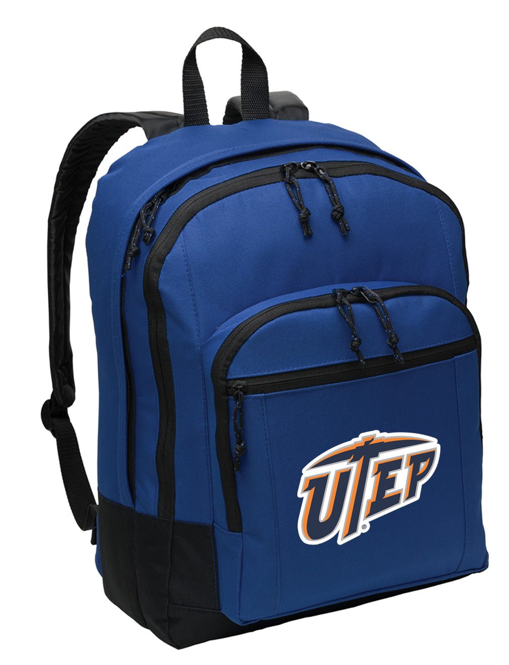 UTEP Backpack University of Texas El Paso Medium Classic Style Backpack Blue