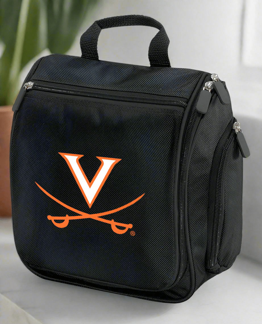 UVA Toiletry Bag or Mens University of Virginia Travel Shaving Kit Black
