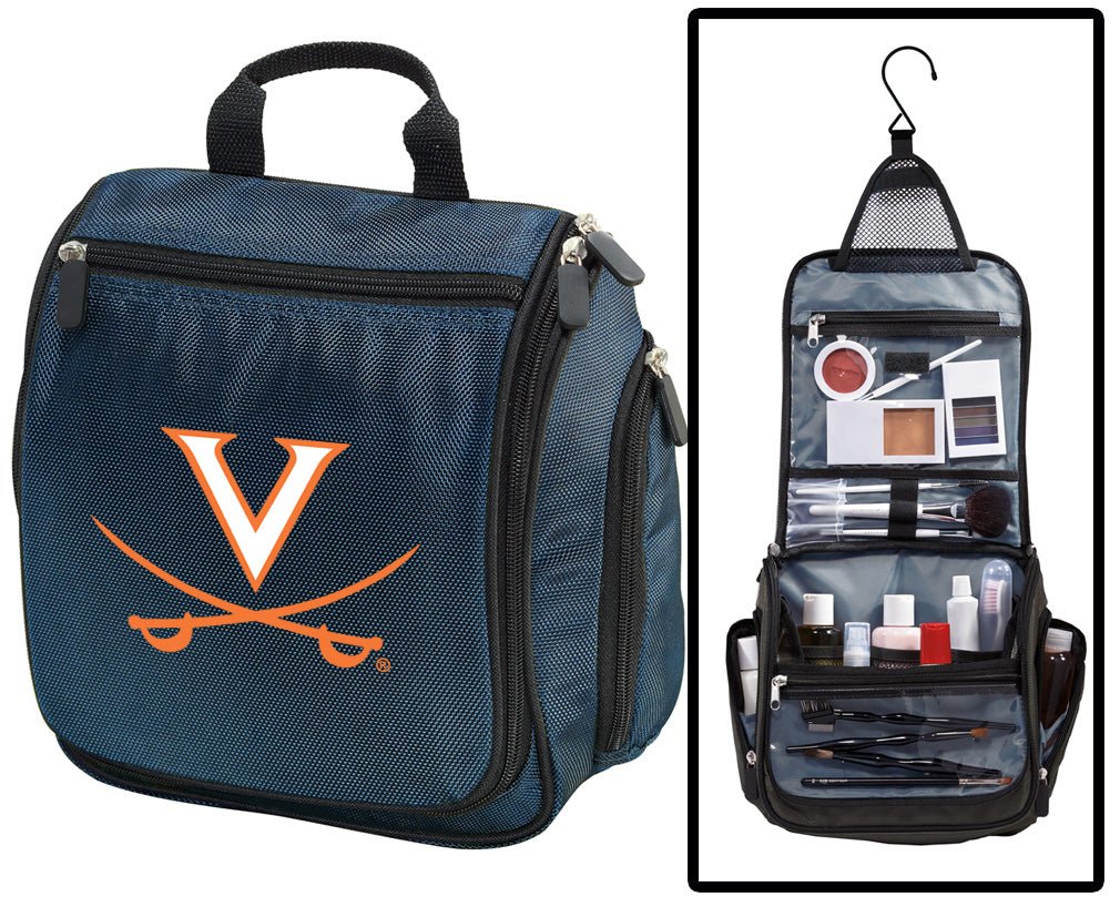 UVA Toiletry Bag or Mens University of Virginia Travel Shaving Kit Navy
