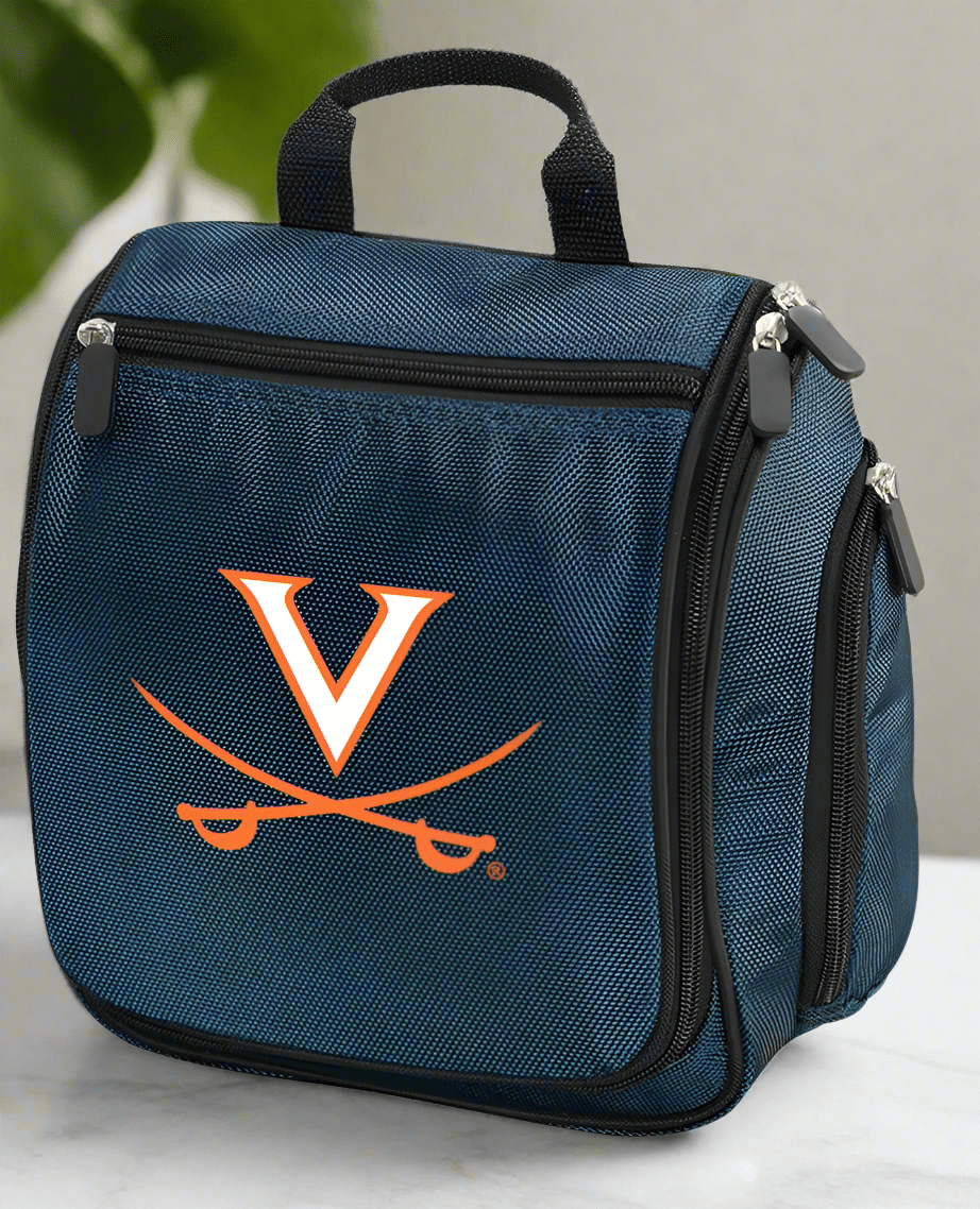 UVA Toiletry Bag or Mens University of Virginia Travel Shaving Kit Navy