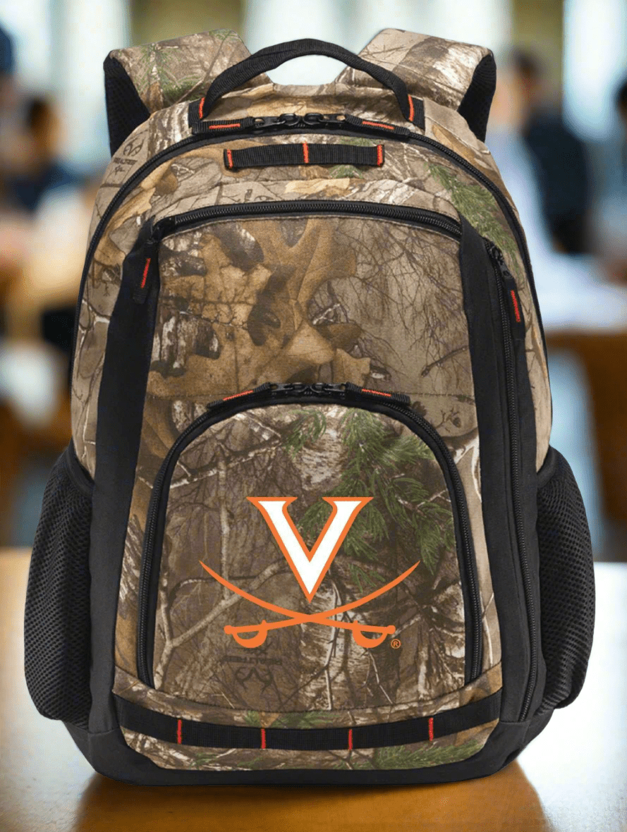 UVA Camo Backpack University of Virginia Laptop Computer Backpack