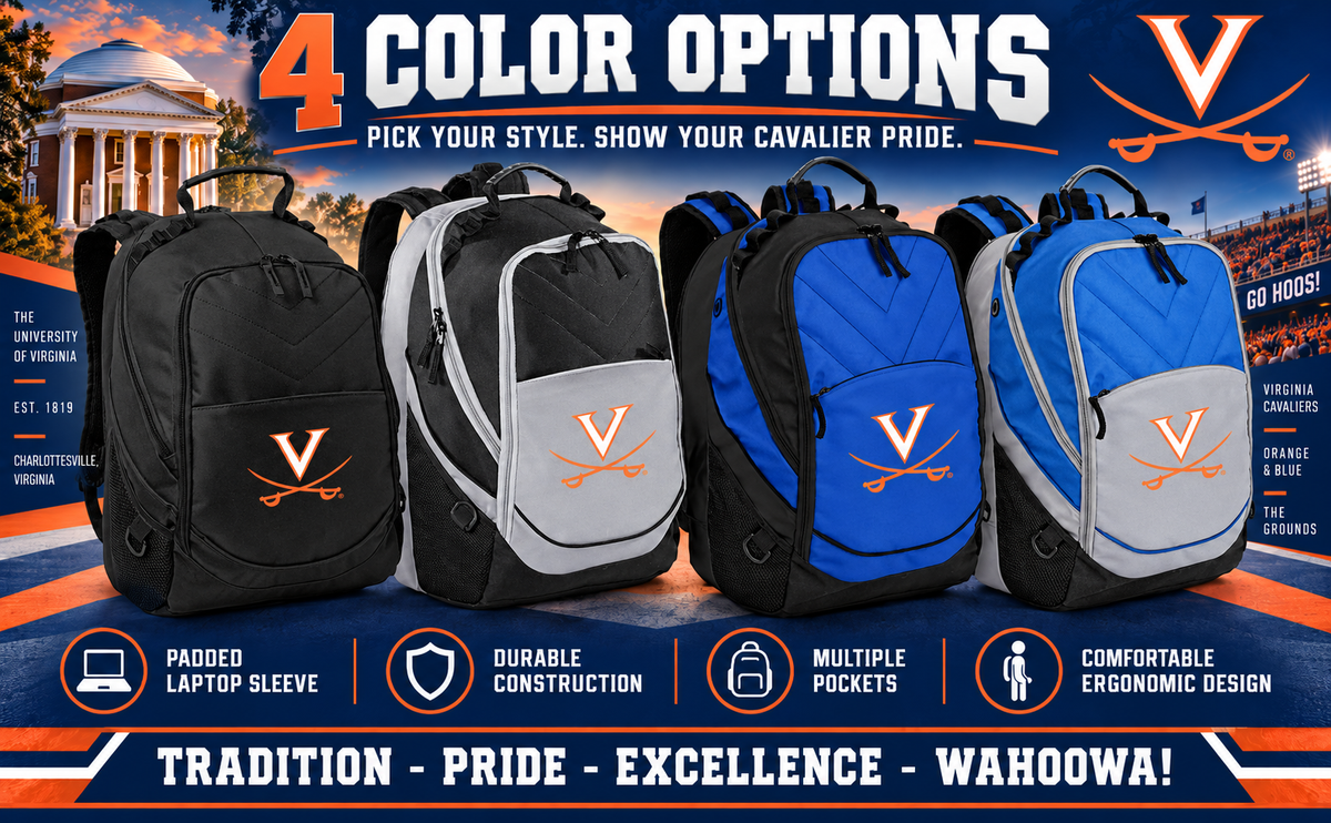 UVA Laptop Backpack Blue
