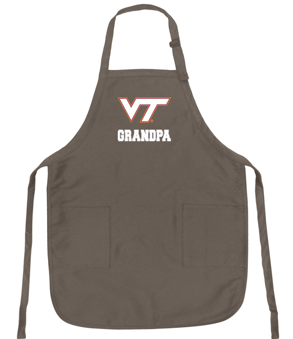 Virginia Tech Apron VT Hokies Apron - Stain Resistant Fabric Mom on Black