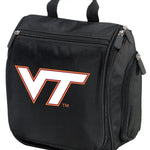 Virginia Tech Toiletry Bag or Mens VT Hanging Travel Organizer Shaving Kit Black