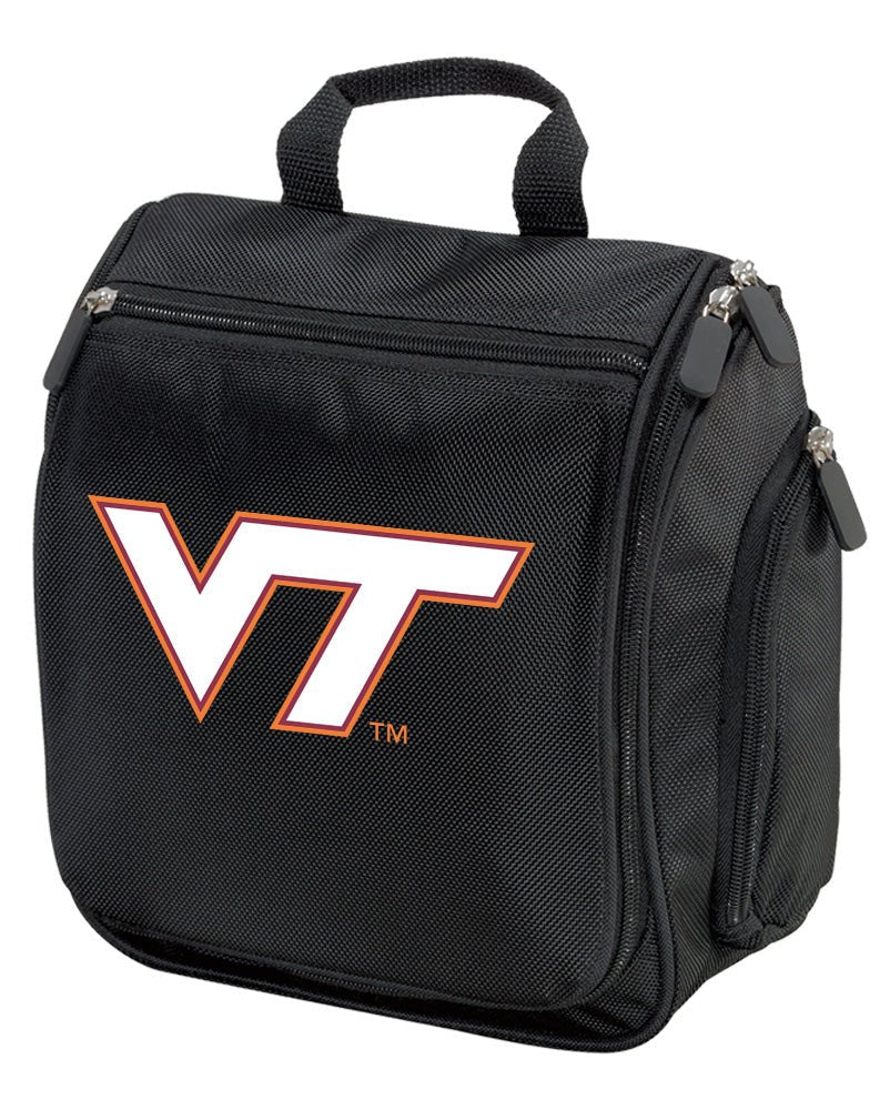 Virginia Tech Toiletry Bag or Mens VT Hanging Travel Organizer Shaving Kit Black