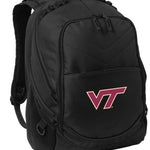 Virginia Tech Hokies Laptop Backpack – Official VT Bookbag – 17" Laptop Sleeve, NCAA School Gear – 600D Polyester Black