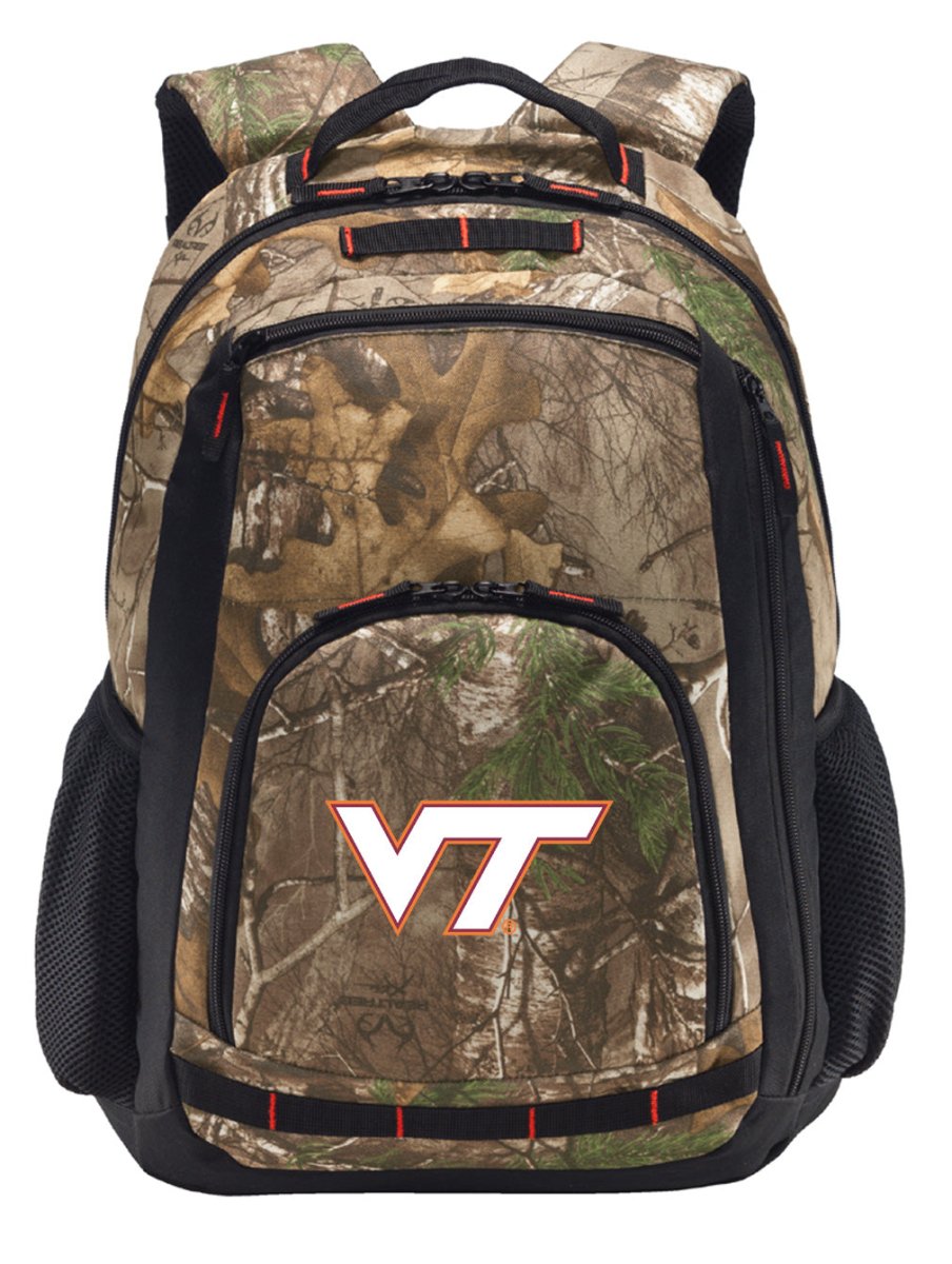 Virginia Tech Camo Backpack VT Hokies Laptop Computer Backpack