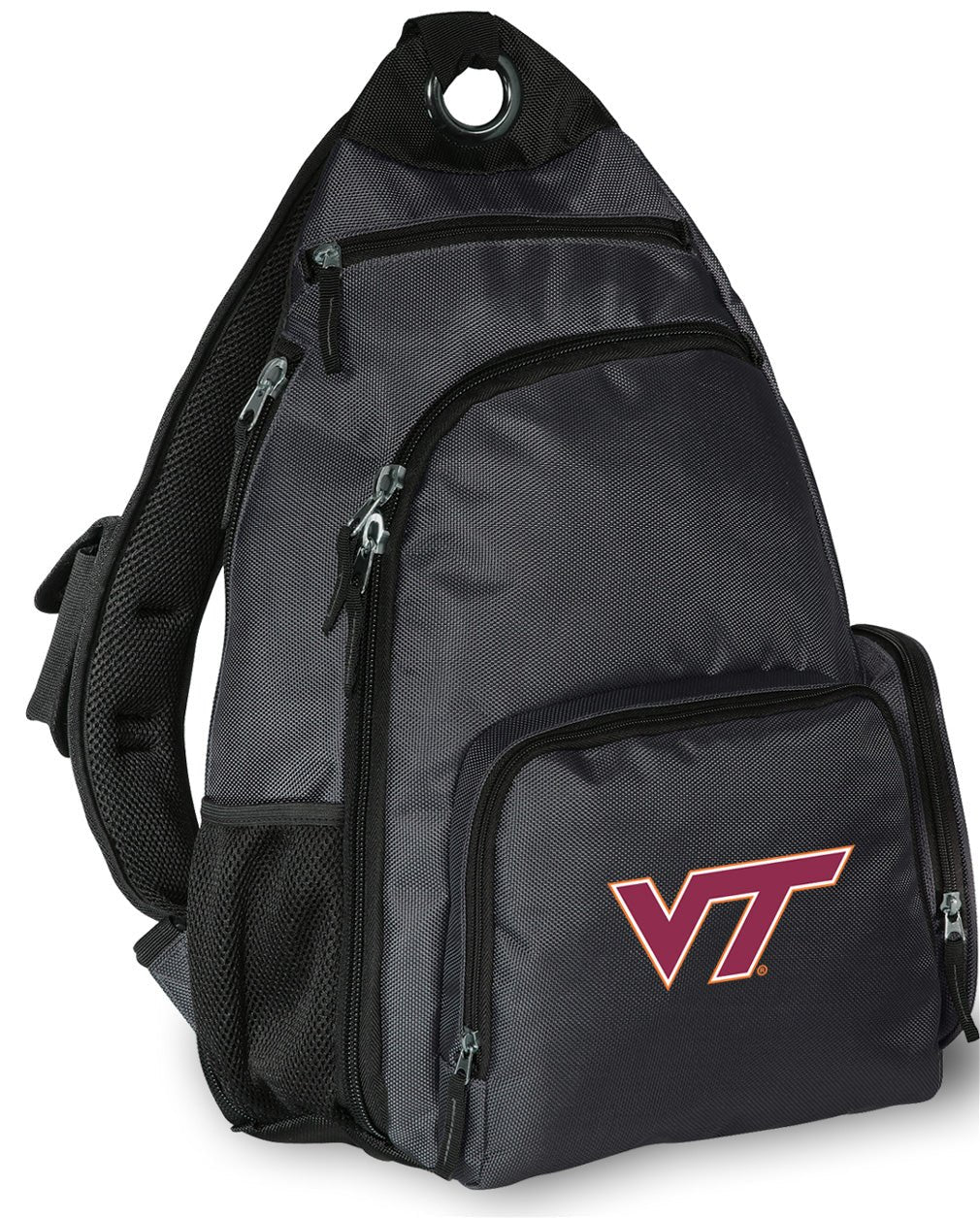 Virginia Tech Sling Backpack VT Hokies Crossbody Bag Gray