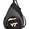 Virginia Tech Sling Backpack Bag with Soccer Ball or Volleyball Bag Sports Gear Compartment Practice Bag