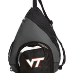 Virginia Tech Sling Backpack Bag with Soccer Ball or Volleyball Bag Sports Gear Compartment Practice Bag
