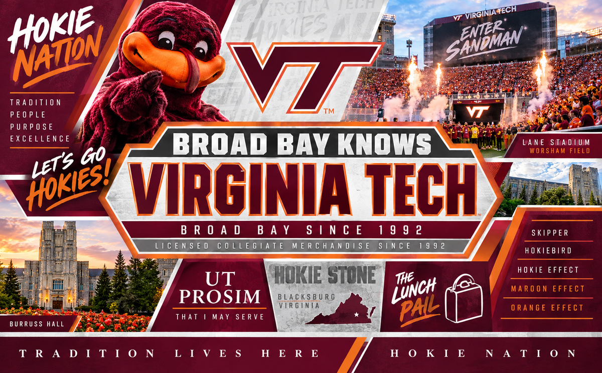Virginia Tech Hokies Duffel Bag Black