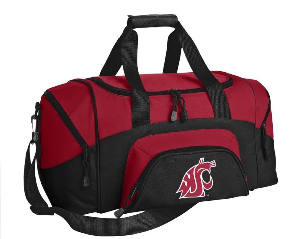 Washington State Small Duffel Bag WSU Cougars Carryon Suitcase or Gym Bag Red