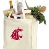 Washington State Grocery Shopping Bag WSU Cougars Reusable Cotton Bag