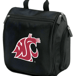 Washington State Toiletry Bag – Official WSU Cougars Travel Kit for Alumni, Students & Fans Black