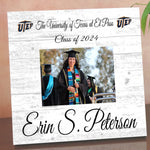 UTEP Custom Wood Photo Plaque – UT El Paso Miners Class Year Graduation Gift