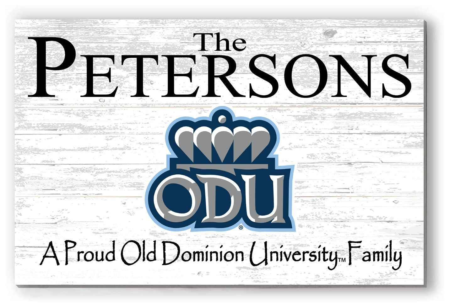 Custom ODU Family Name Sign – Personalized Old Dominion University Wall Art | Official Gift for Monarch Alumni or Fans A Proud ODU Family Sign