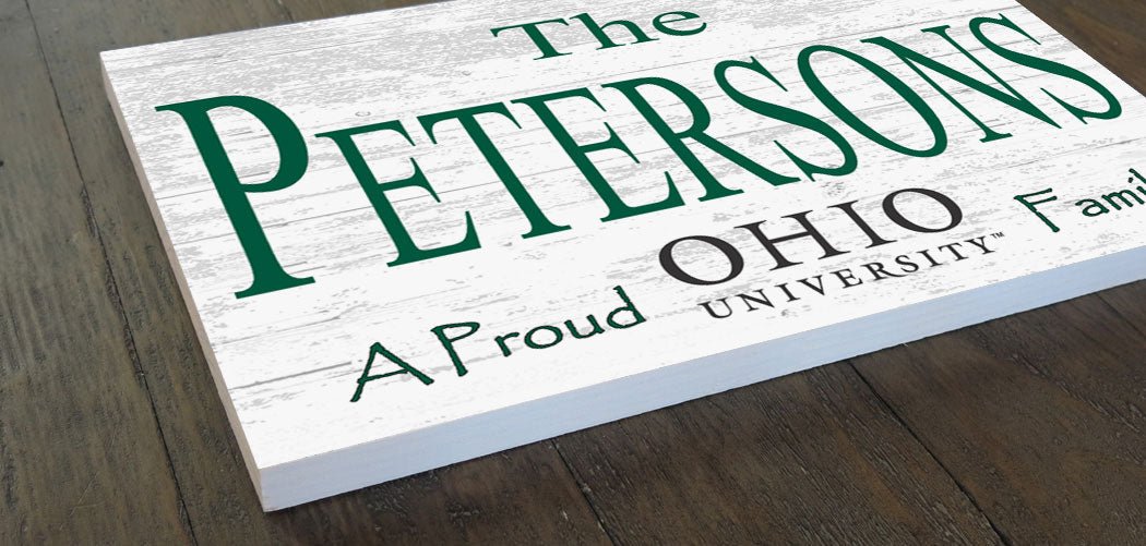 Ohio University Family Name Sign for Ohio Bobcats Homes, Alumni, Fans or Graduation A Proud Ohio University Family Sign