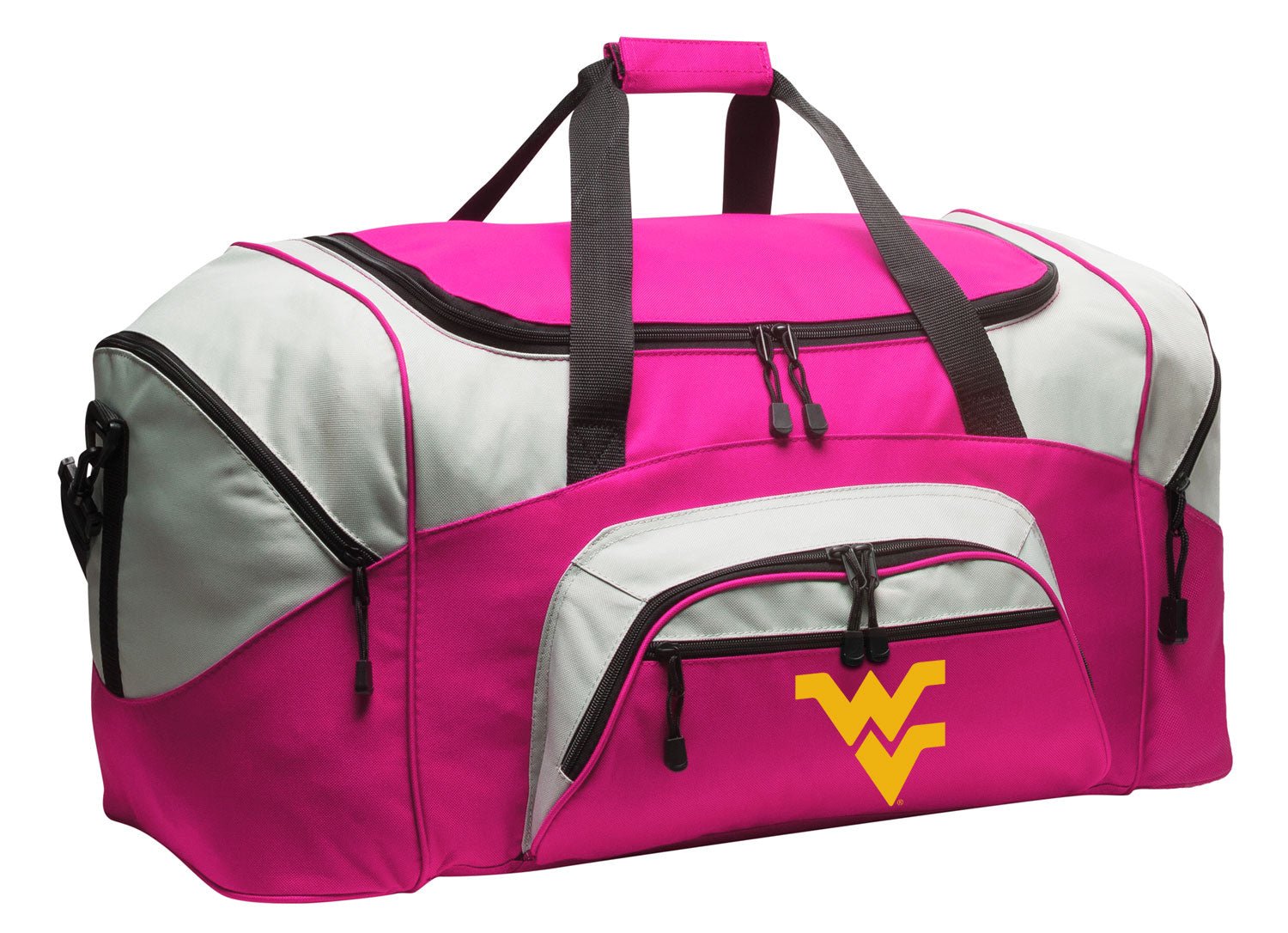 West Virginia Duffel Bag – WVU Gym, Travel & Soft-Sided Suitcase Gear Bag Pink